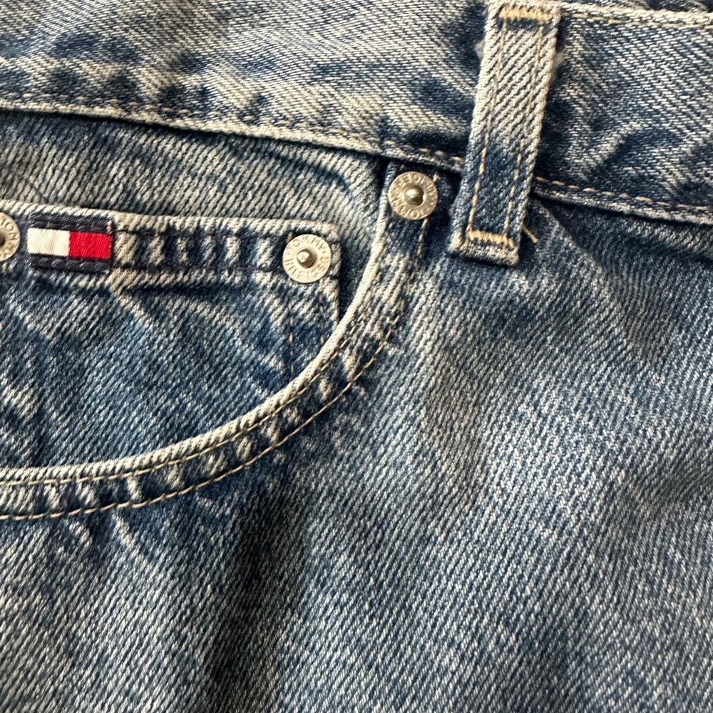 Vintage Y2K Tommy Hilfiger Blue Denim Mini Skirt - Picture 7 of 7